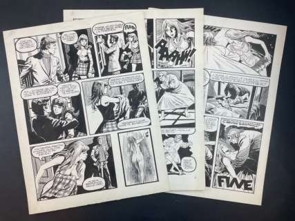 Autore Non Reperito | Autore non reperito - Horror Sansoni - Page volante - Exemplaire unique | Catawiki