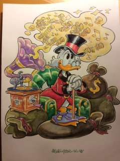 Alessandro Gottardo | Donald Duck - â€œL’aureo tintinnare della melodiaâ€ - Page volante - Exemplaire unique - (2020/2020) | Catawiki