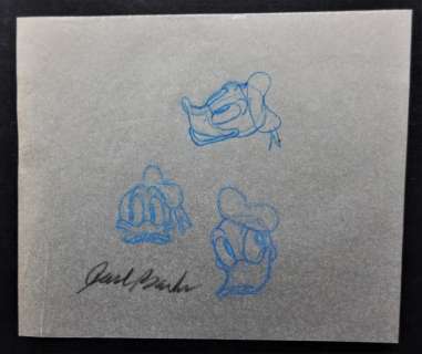 Carl Barks | Donald Duck - Dessin original signé par Carl Barks | Catawiki