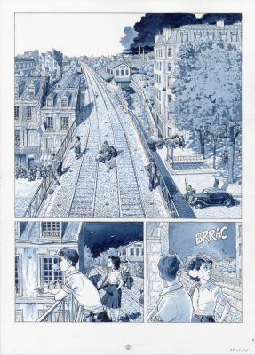 Dominique Bertail | Madeleine, Résistante tome 4 – Planche originale 12 | Galerie Barbier