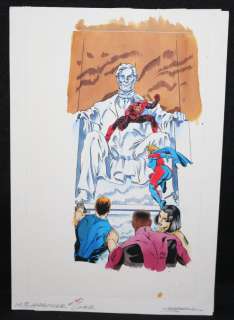 Maria Beccari - Harbinger #40 cover color art - valiant - the harbinger, zeppelin [zephyr], jolt, anvil, & sonix - 1995