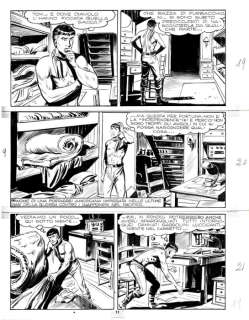 Gallieno Ferri | Mister No n. 2 - Gallieno Ferri - Tavola Originale "Amazzonia" Prima storia - Page volante - Exemplaire unique - (1975) | Catawiki