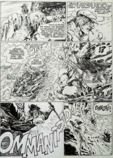 Loisel Régis | Â«BanzaïÂ» Encre de Chine pour la 5e planche d’un récit précédent | Tessier Sarrou