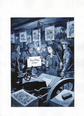 Dominique Bertail | Madeleine, Résistante tome 4 – Illustration originale 3 | Galerie Barbier