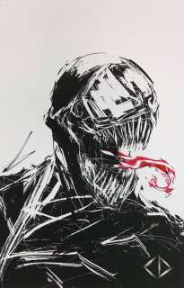 Cj Draden | CJ Draden Illustrazione originale - "Lotto Marvel" - stampa su carta autografata - 43x28,5 - (2019) | Catawiki