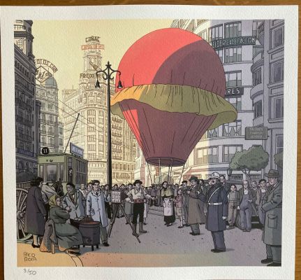 Paco Roca | Lámina numerada y firmada a mano por Paco Roca. Cartel Exposición Regreso al Edén | Yojimbo Cómics