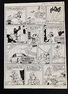 Bédu | Bédu - Planche originale (p.23) - Clifton T15 - Mortelle saison - (1993) | Catawiki