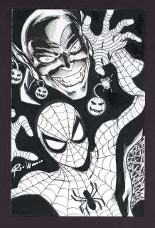 Spider-Man and Green Goblin Sketch by Ron Williams | mycomicshop.com