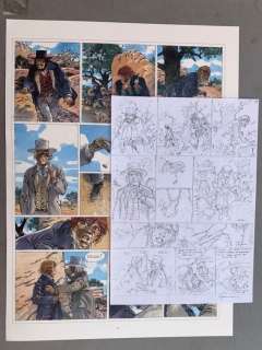 Hermann | Hermann - Planche originale crayonnée - Duke T4 - La Dernière fois que j’ai prié - (2020) | Catawiki