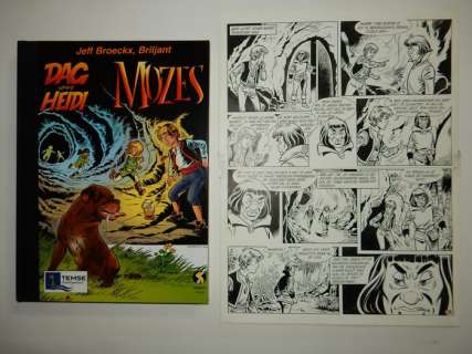 Broeckx, Jeff | Dag en Heidi - Dag en Heidi - Originele pagina (p.31) - Stad onder zee - Met luxe hc met linnen rug - Page volante - EO - (2008) | Catawiki