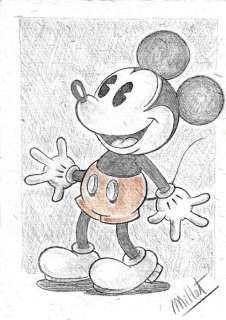 Millet | Millet - Mickey Mouse - Original Drawing | Catawiki