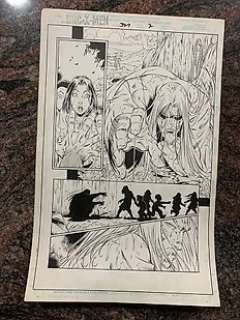 Joe Madureira - Uncanny X-Men #327 Page #2 - Original Art Page by Roger Cruz - Page volante - Exemplaire unique - (1995)