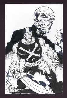 Red Skull and Crossbones Sketch by Ron Williams | mycomicshop.com