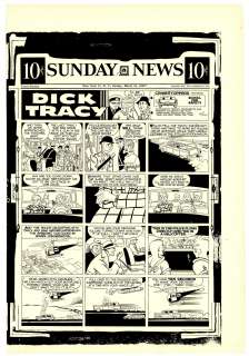 Gould - DICK TRACY, Sunday Black & White Proof (03/31/1957) | Russ Cochran