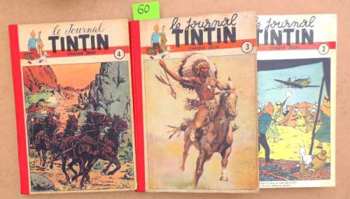 TINTIN . Albums n°2, 3, 4. Edition française. n°18 Ã  68. .… | Tessier Sarrou