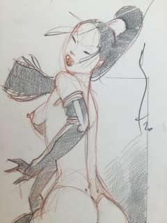 Michetz, Marc | Michetz, Marc - Dessin original couleur - Geisha - (2020) | Catawiki