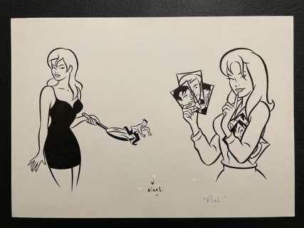 Minus, Walter | Minus, Walter - Dessin original - Vital | Catawiki