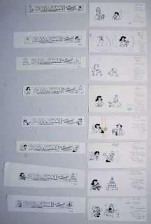 Van Der Kroft, Robert | Van der Kroft, Robert - 8x Originele tekening (+ 8x Koptekst) - Sjors & Sjimmie grappen - (1981/1982) | Catawiki