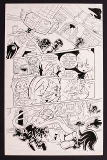 Original Art from Sonic Universe #7 (2009) Page 13 Pencils by Tracy Yardley, Inks by Jim Amash | mycomicshop.com