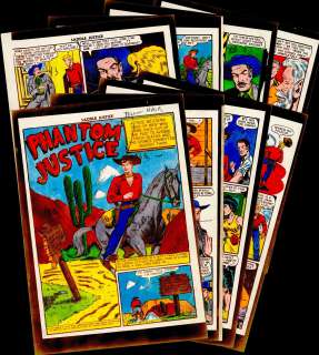 Feldstein - PHANTOM JUSTICE, SADDLE JUSTICE #8, Complete 8 Page Silver Printed Story (Sep-Oct 1949) | Russ Cochran