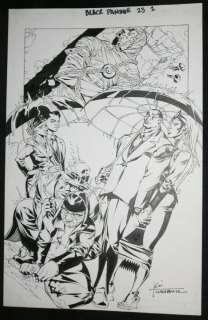 Koi Turnbull - black panther #23 p. 1 - civil war - the death of black goliath splash - 2007 signed