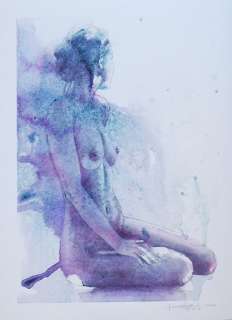 Giovanna Casotto | Giovanna Casotto - Portfolio "Acquarelle" firmato, con acquarello originale - EO - (2021) | Catawiki