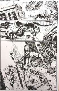 Mitchell Breitweiser - 43 x 28 cm. - Avengers 5 - Mitch Breitweiser - Original Avengers page - Exemplaire unique - (2008)