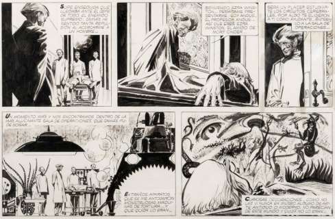 Alberto Breccia - Mort Cinder - Les yeux de plomb Encre de Chine pour la