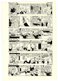 Gould - DICK TRACY, Daily Proofs (06/03~06/08/1957) | Russ Cochran