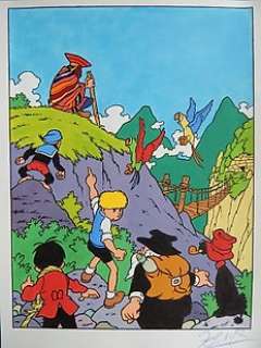 Studio Jef Nys - Original cover in colour  - Jommeke  - Het geheim van Macu Ancapa