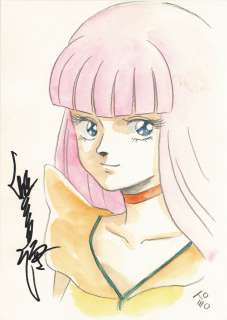 Hand-drawn color illustration by Tomonori Kogawa "Holy Warrior Dunbine" El Fino