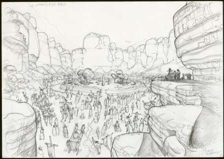 Sylvain Despretz - Concept art pour le projet de film Les Enfants d‘El Topo de Alexandro Jodorowsky