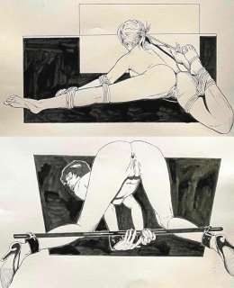 Bernasconi | Bernasconi - 5 Original erotic drawings - Bernasconi - Size: 29 x 39 cm. (5x) | Catawiki
