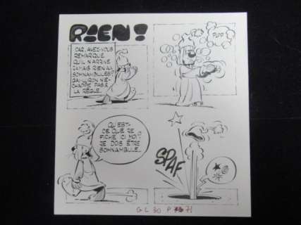 Dufranne, Henri | Dufranne, Henri - Planche originale - Gai-Luron Poche 30 - Rien ! - (1974) | Catawiki