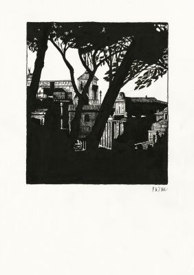 Frédéric Pajak | Sans titre, 1 - Encre de Chine, plume et pinceau sur papier | Huberty Breyne Gallery