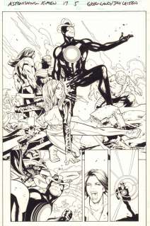 Greg Land, Jay Leisten - Astonishing X-Men #17 P.5 - Havok, Colossus, Beast, Dazzler, & Warpath Splash - 2019