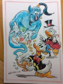 Alessandro Gottardo | Donald Duck - "Il genio dei preziosi" - Page volante - Exemplaire unique - (2022/2022) | Catawiki