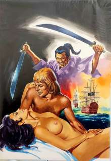 Studio Rosi | Jolanda de Almaviva n. 66 - Studio Rosi - Cover originale "La terra dei 100 vulcani" - Page volante - Exemplaire unique - (1974) | Catawiki