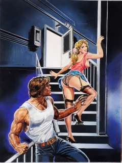 Aller | A porte chiuse n. 136 - original cover "Lolita provocante" - Page volante - Exemplaire unique - (1993) | Catawiki