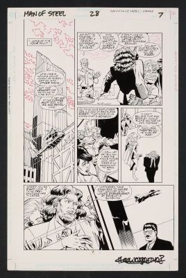 Superman The Man of Steel #28 (1993) Page 7 Pencils by Chuck Wojtkiewicz, Inks by Dennis Janke | mycomicshop.com
