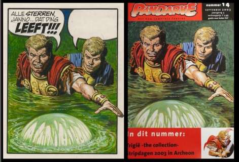 Lawrence, Don | Lawrence, Don - Originele tekening in kleur - Cover - Trigië - Pandarve - (jaren 1970) | Catawiki