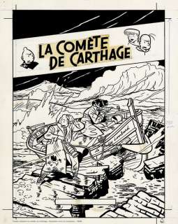 Chaland, Yves | Chaland, Yves - Estampe pigmentaire à tirage unique + certificat + NFT - Freddy Lombard - La Comète de Carthage - (2022) | Catawiki