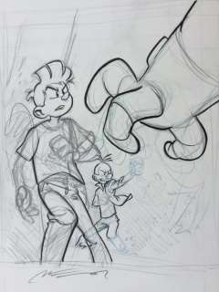 Munuera, José-Luis | Original drawing  - Cover design for a Spirou & Fantasio album | Catawiki