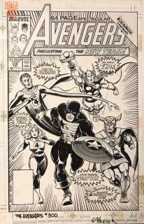 John Buscema Tom Palmer - avengers 300 cover (marvel, 1989) ‘inferno‘