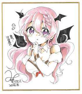 Migihidari Morimori Hand-drawn Color Shikishi (small Size) | Mandarake (Big Web)