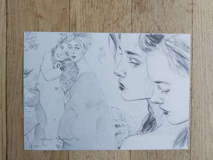 Marc-Renier | Marc-Renier - Dessin original - Klimt - (2017) | Catawiki