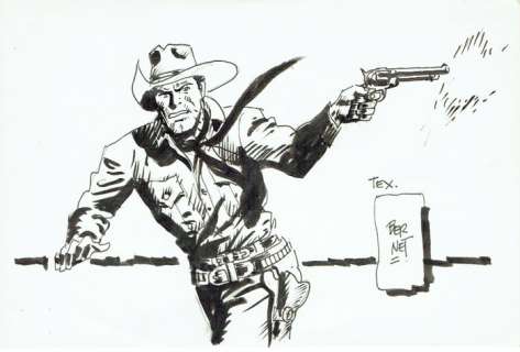 Bernet, Jordi | Bernet, Jordi - illustrazione originale - Tex | Catawiki