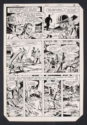 Fred Carillo | Original Art from Weird War Tales #118 (1982) Page 7 Pencils and Inks by Fred Carrillo | mycomicshop.com (Buy It Now)