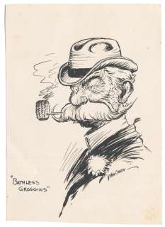 Buren - Bathless Groggins (date unknown) Original Drawing | Russ Cochran