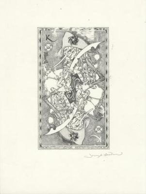 Jeremy Bastian | Illustration carte, King of swords | Galerie 9ème Art